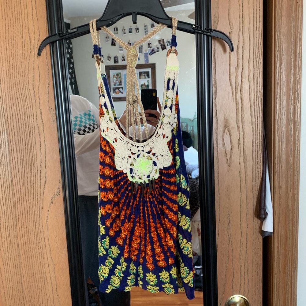 Tribal print tank top